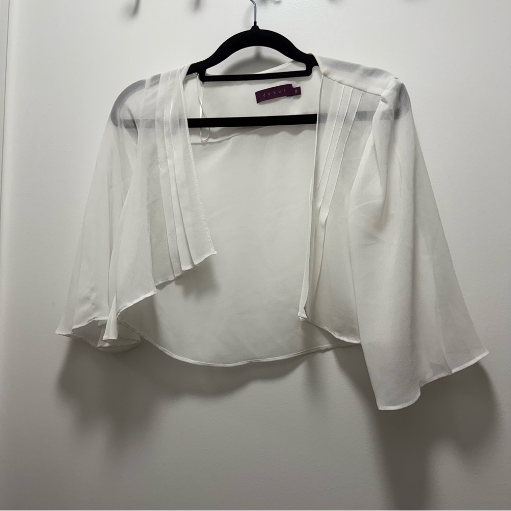 Elegant Sheer White Shrug from Debenhams UK